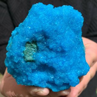 436g Rare Specimen Of Natural Blue Alum Crystal Mineral