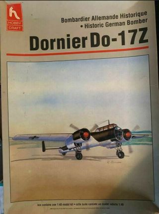 Hobby Craft Dornier Do - 17z German Bomber 1/48 Niob ▓rare▓ Plane Jet Fighter