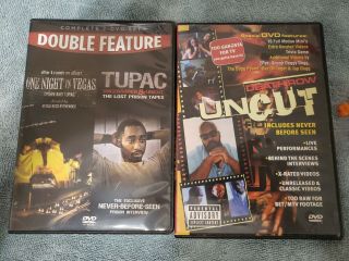 Death Row Uncut Dvd Rare Oop & One Night In Vegas Tyson And Tupac & Prison Tapes