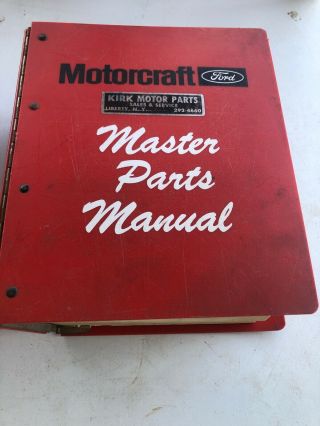 1957 - 63 Ford Master Parts Dealer Book Rare