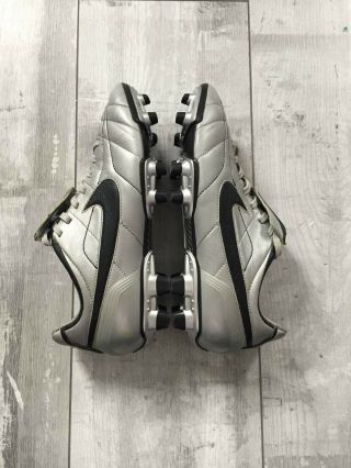 Nike Zoom Air Legend Fg 310113 - 001 Cleats Silver Leather Us 7.  5 Uk 6.  5 Rare