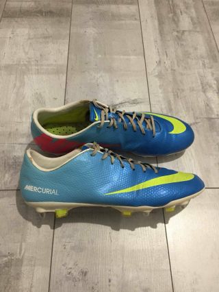 Nike Mercurial Vapor Ix Sg - Pro Football Cleats Blue Us12.  5 Uk11.  5 Eur47 Rare