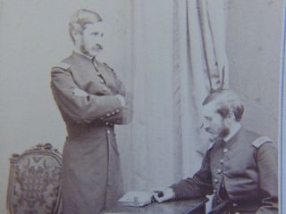 Cdv Civil War Photogaph - Rare Trick Photo Of Union Officer