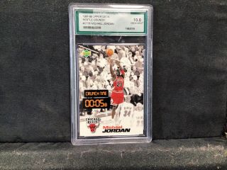 1997 Michael Jordan Bulls Upper Deck Nestle Crunch Ct5 Rare Graded Gem 10