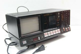 Rare 1986 Vintage Lloyds Portable Tv Boombox Am/fm Cassette Black Red