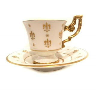 Rare Vintage H & G German Heinrich Bavaria Coffee Tea Cup And Saucer