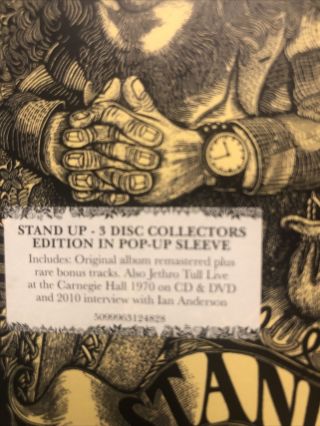 Stand Up by Jethro Tull w/ Bonus Tracks (2 CDs & 1 DVD) Collectors Edition RARE 2