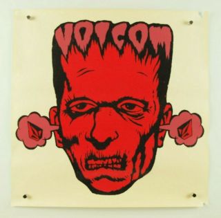 Volcom Franken - Stone Frankenstein Skateboard Promo Poster 19x19 " Vintage Rare