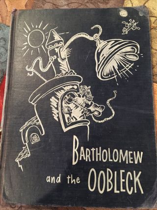 Rare 1949 Bartholomew And The Oobleck Dr.  Seuss Book 1st Edition Dark Blue