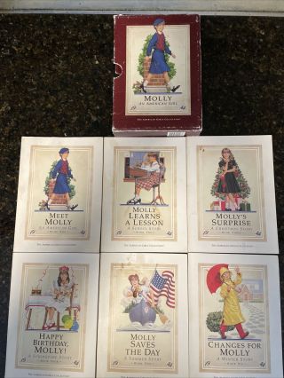 American Girl Molly 1st Ed.  Book Set By Valerie Tripp Pleasant Co.  In Case Rare