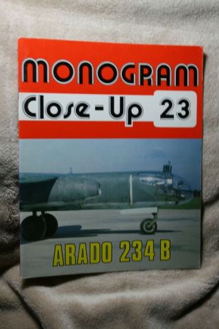 Monogram Close Up Volume 23 Arado Ar 234 B Vg,  Rare