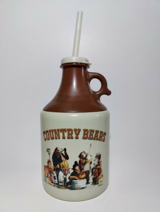 Disney Parks Exclusive Country Bear Jamboree Moonshine Jug Sipper Cup Rare