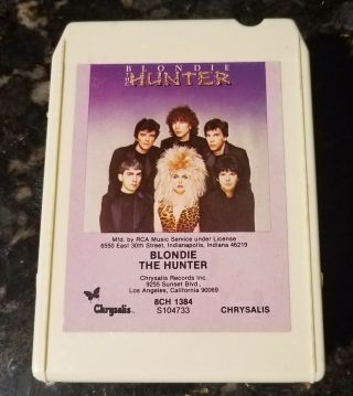 Blondie Rare 1982 The Hunter 8 - Track Cartridge Tape Rare Ex,
