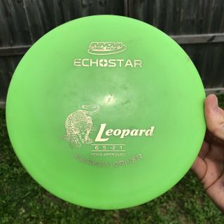 Rare Innova " E - Leo " Echo Star Leopard Light Green Oop 175g Disc Golf Disc