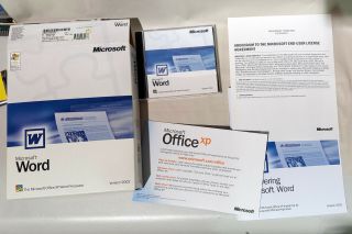Microsoft Word Version 2002 Rare Not Office,  Just Word Xp Branded As Word 2002