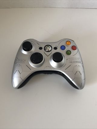 Rare Microsoft Xbox 360 Halo Reach Gamepad Controller - Silver
