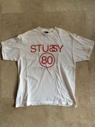 Stussy 1980 Rare 100 Deadstock T - Shirt Tee Vintage Large