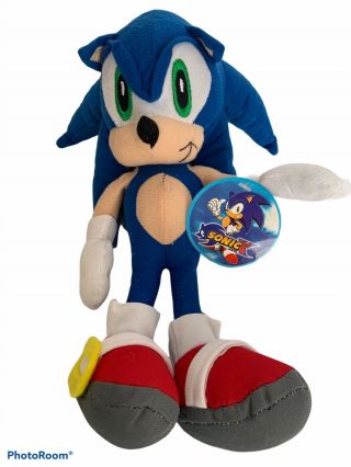 Ultra Rare Vtg Toy Network Sonic X The Hedgehog 8” Soft Plush Viz Media