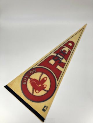 Vintage Boston Red Sox 1961 Baseball Mlb Pennant Flag 30x12 Rare Variant