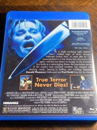 Halloween 6: The Curse Of Michael Myers (Blu - Ray 2011) Rare OOP 2