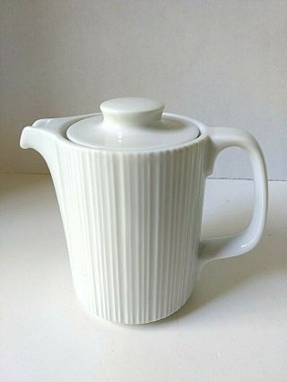 Rare: Small White Porcelain Coffee Pot & Lid Variation By Rosenthal Germany