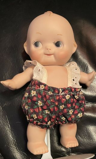 Rare Jointed Adorable Vintage Porcelain Kewpie Baby Doll In Sun Suit 7”