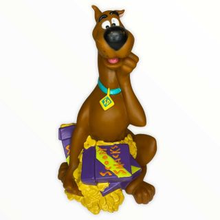 Rare Scooby - Doo 1998 Hanna Barbera Piggy Bank Plastic Scooby Snacks Theme