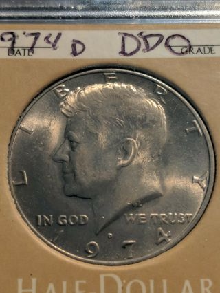 1974 - D Kennedy Half Dollar Rare Double Die Obverse Ch - Gem Uncirculated