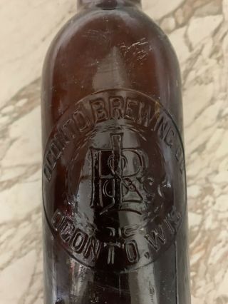 Vintage Beer Bottle Oconto Brewing Co Oconto Wi Rare Old Beer Bottle