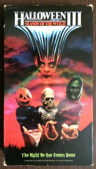 Halloween Iii Oop Vhs Tape Horror Rare Season Of The Witch John Carpenter