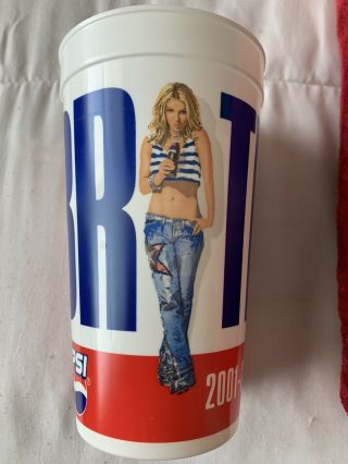 Britney Spears Rare Pepsi Promo Cup 2001 - 2002 Tour 32oz Pop Queen