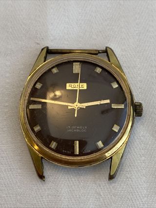 Rare Vintage Rone Swiss Made Gents Mechanical Watch - Asst 1950/51 Movement
