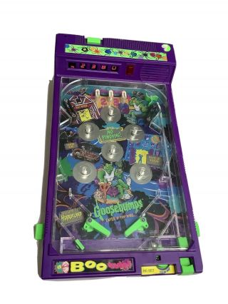 Vintage Goosebumps Electronic Pinball Game Toy 1996 Rare