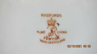 Radfords Fenton bone china - - rare pre - 1940s design dinner plate - - made in England 3