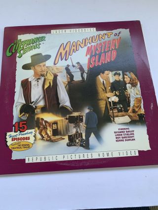 Manhunt Of Mystery Island 2 - Laserdisc Ld The Cliffhanger Serials Very Rare