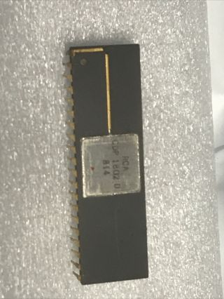 Rca Cdp1802d 814rare Vintage Dip Microchip Gold 1970s Computer Chip