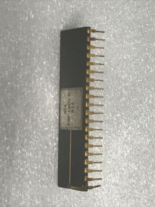 RCA CDP1802D 814rare vintage DIP MICROCHIP GOLD 1970S COMPUTER CHIP 3