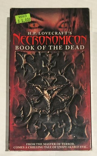 H.  P.  Lovecraft’s Necronomicon Book Of The Dead Vhs Rare Oop
