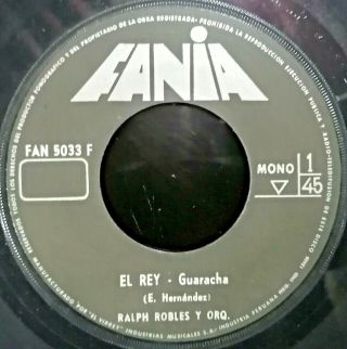 Ralph Robles Y Orq " El Rey / Los Habaneros " Very Rare 7 Salsa Guaguanco Descarga
