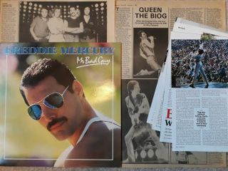 Freddie Mercury - Mr Bad Guy Vinyl 12 " Album - Plus Queen Cuttings Very Rare