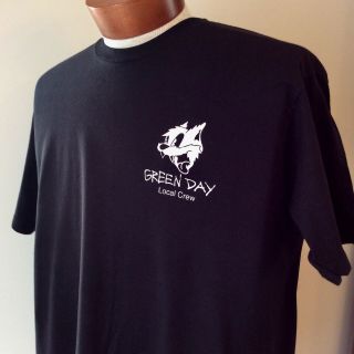 Rare Green Day Revolution Radio Local Crew T Shirt Black Xl Never Worn