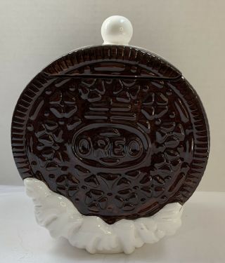 Vintage Houston Harvest Oreo Cookie Jar Rare Nestle Oreo Shaped Jar