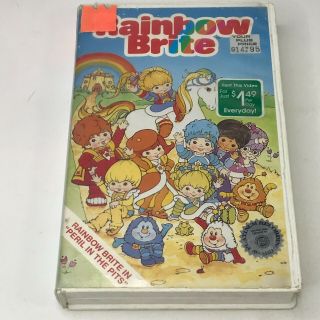 Rainbow Brite (vhs,  1985) Peril In The Pits - Animated Rare Big Box Clamshell