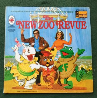 Zoo Revue Vintage Kids Show Disneyland 33 1/3 Album Record & Book Rare 1972
