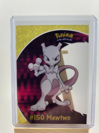 2000 Topps Pokemon 150 Mewtwo Pc5 Tv Animation Clear See - Through Card