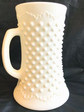 Rare Fenton Glassware Hobnail Milk Glass Mug/stein