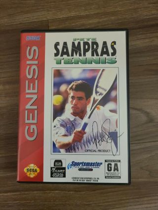 Pete Sampras Tennis (sega Genesis) Cib Complete Rare