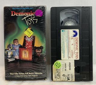Demonic Toys Vhs Full Moon Rare 90s Htf Puppet Master Comedy Fantasy Horror 1992