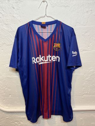Fc Barcelona Messi Jersey Size Mens Xl Rare Blue Red