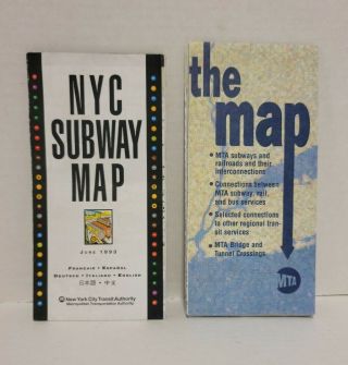 Nyc Subway Map (june 1993) & Nyc Mta 